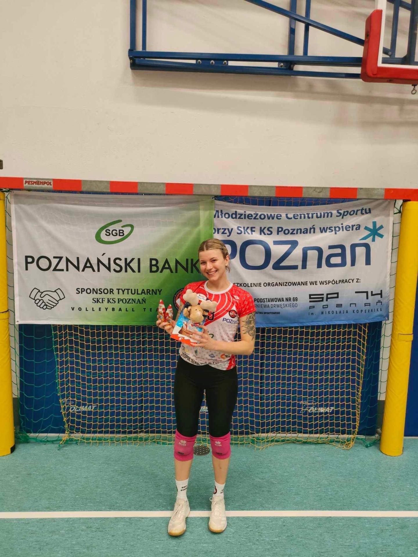 Luiza in volleyball kit at a Poznań tournament
