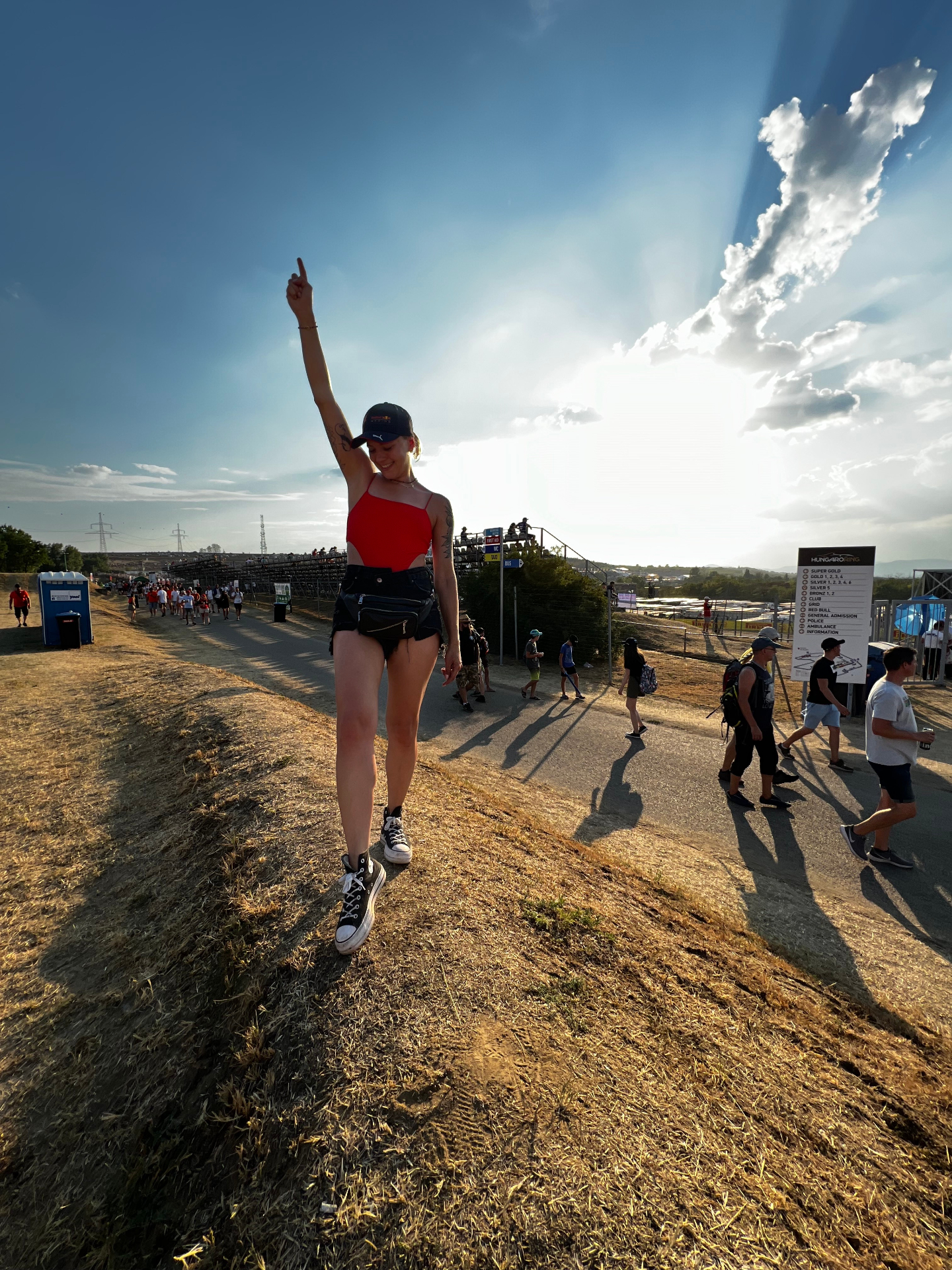 Luiza at the Hungaroring Formula 1 weekend